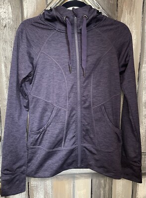 90 Degree by Reflex Jacket Womens Size Small Activewear Zip Up Hoodie Purple New