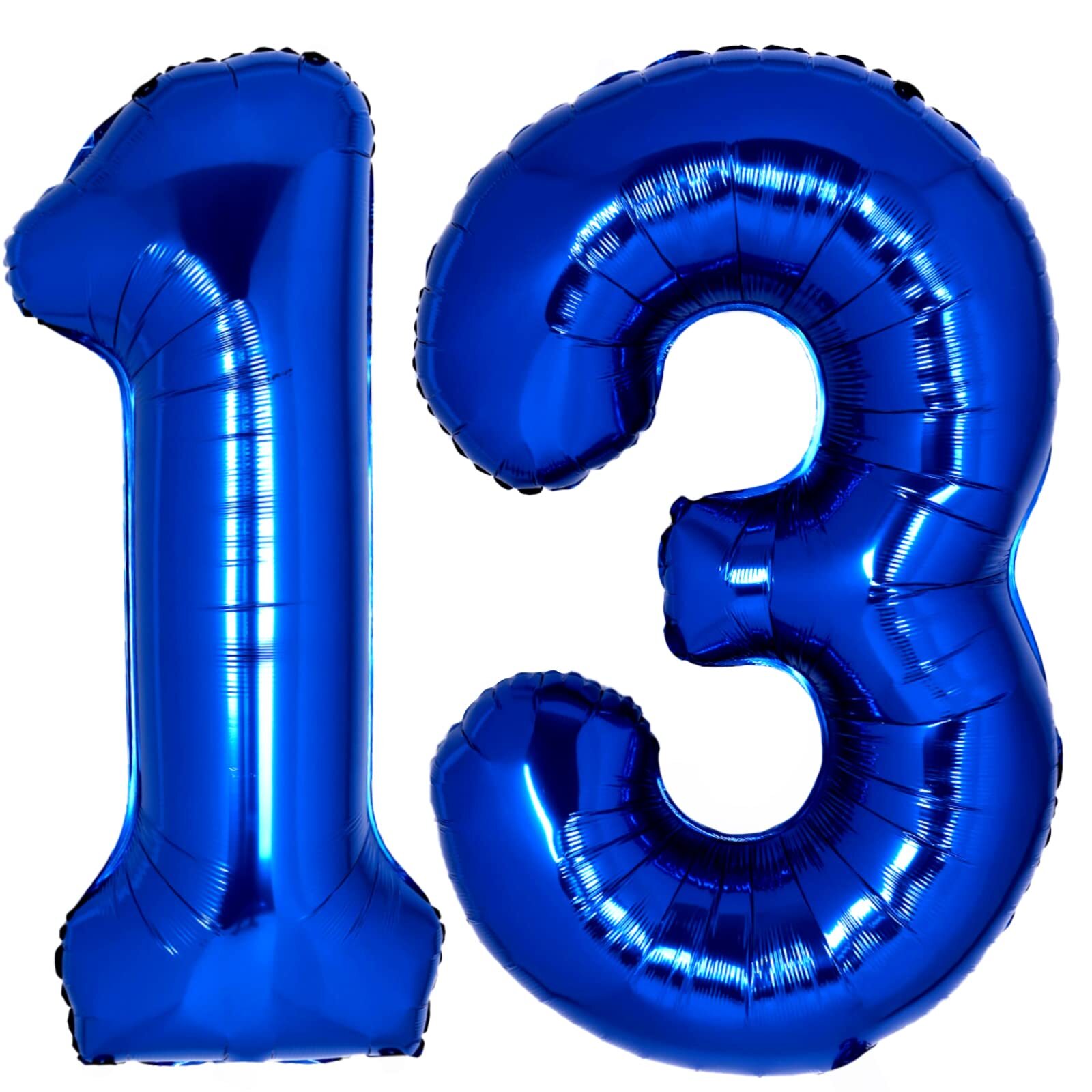 40 Inch Giant Navy Blue Number 13 Balloon Helium Mylar Foil Number Balloons f...