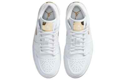 Nike WMNS Air Jordan 1 Low SE White Metallic Gold CZ4776-100