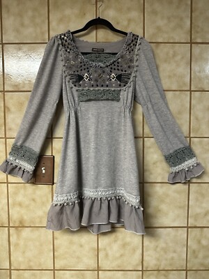 John Fashion Juniors Women's Embroidered Tunic Dress, Boho Retro, Gray Sz Lg | eBay John Fashion Juniors Women's Embroidered Tunic Dress, Boho Retro, Gray Sz Lg | eBay