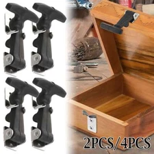 2/4Pcs Flexible Hood Hasp Rubber Draw T Handle Latch Stainless Steel Hardware US