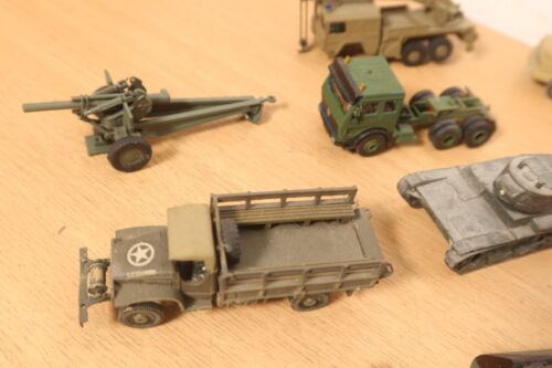 Pacchetto veicoli militari vintage HO 1:87 gru camion carro armato semi trattore Austin - Foto 6 di 20