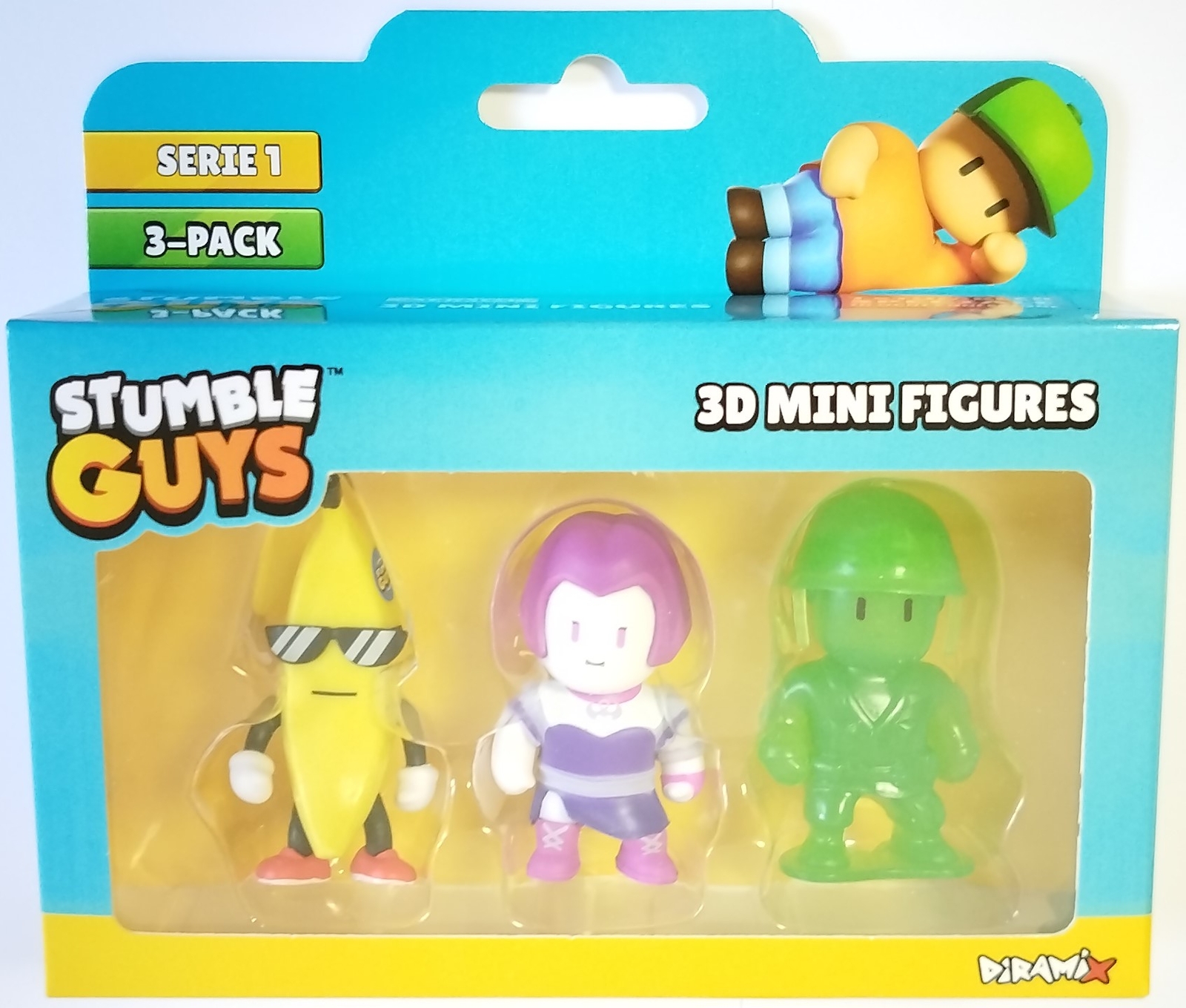 Stumble Guys – Pack De 3 Figurines Wave 2 : Yang, Mr. Stumble & Hazmat – Collection Officielle