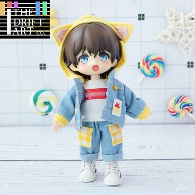 Clothes - Denim Jacket Pants Suit For 1:12 BJD doll OB Obitsu 11 Ymy Doll Toy