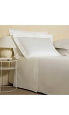 Frette Francine Cotton Sateen King 4 Piece Sheet Set, White- 1205-brand new