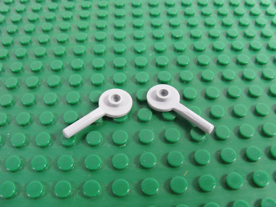 2x LEGO Light Bluish Gray Signal Paddle Utensil Minifigure 7250 7905 #3900