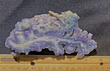 Grape Agate Colorful Spectacular Rare Polished Slab w/Stand 158 Grams Indonesia 