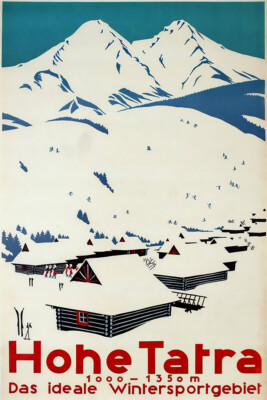 Hohe Tatra Vintage Travel Art Wall Indoor Room Outdoor Poster - POSTER 20x30