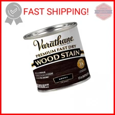 Varathane 269400 Premium Fast Dry Wood Stain, Half Pint, Ebony