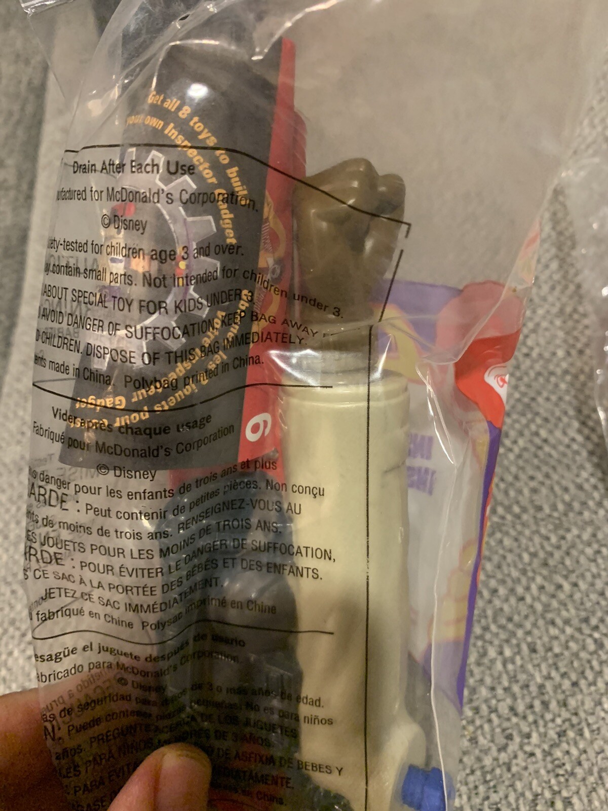 McDonald’s Happy Meal Toy Inspector Gadget #1,#6. Narvik, Arm Squirter 1999 - Picture 3 of 5