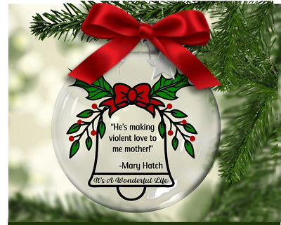 He's Making Violent Love To Me Mother! - Floating Glass Ornament