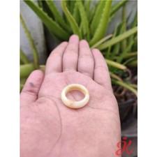 Genuine White Coral Ring premium cut handmade from Indonesia Akar Bahar Putih