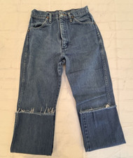 Wrangler 14GMWZ High-Rise Cowboy Girl Fit Western Cut 1990s Jeans 5x34 Y2K VTG