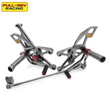 FULL-REV For YAMAHA YZF-R1 R1 2007-2008 Adjustable Rearset Foot Pegs Footrests
