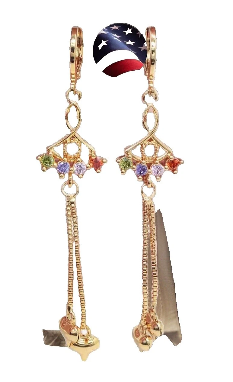 Piedra de topacio Pendientes de Moda de cuentos de hadas y fantasía