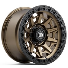 18" CHEVROLET SILVERADO 1500 WHEELS BLACK ROCK CAGE BRONZE BLACK RIMS 18X9 ET18