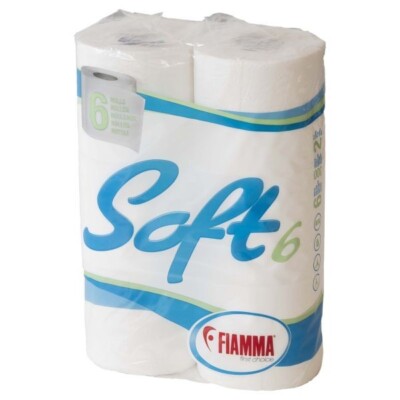 Fiamma  Toilettenpapier Soft 6 Rollen, speziell für Campingtoiletten