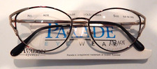 PARADE EYEWEAR 1476 Gold/Amber 54/16 Women's Metal Eyeglass Frame NOS 266