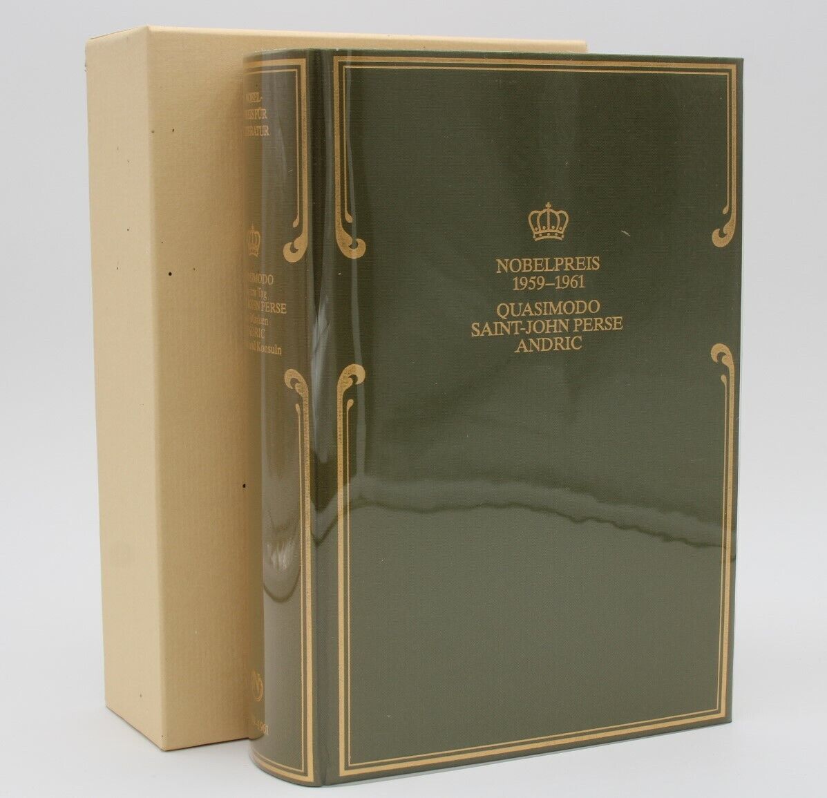 Nobelpreis / 1959-1961 / Quasimodo Saint-John Perse Andric / Goldrand / mit Schu