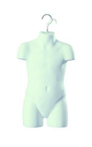 THE SHOPFITTINGS SHOP 12 x WHITE Childrens BodyForm Hanging Display Mannequin