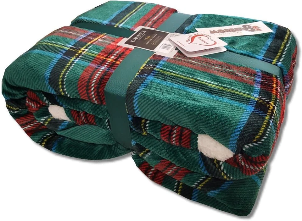 Plaid Morbidotto Tartan (Verde, 150 X 200 CM) - Immagine 4 di 4