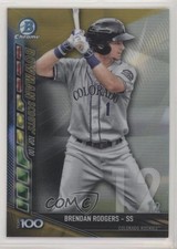 2017 Bowman Chrome Scouts Top 100 Gold Refractor 6/50 Brendan Rodgers eu2
