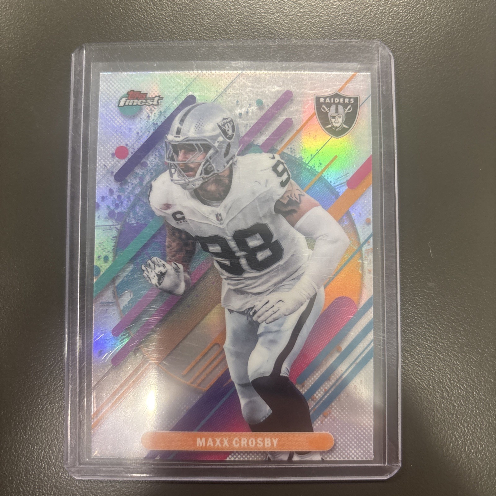 MAXX CROSBY 2025 Topps Finest RARE #282 SP Raiders