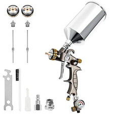 Beetro Hvlp Air Spray Gun 1000ml Capacity 1000ml 1.41.8mm Tips Silver Beetro Hvlp Air Spray Gun 1000ml Capacity 1000ml 1.41.8mm Tips Silver