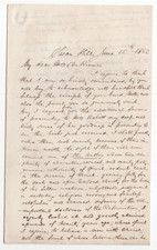 Thomas Capp Signed Letter 1862 / Autographed Wesleyan Minister