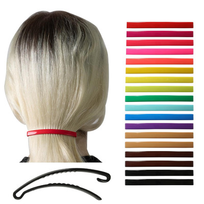 Hair Barrettes Clips Set - Large Plastic Dome Styling Accessories - Decorative C