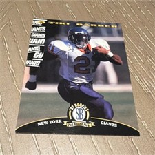 Score Board 1997 Rookies Tiki Barber Giants #45 Rookie NFL Football Card. rookie card picture
