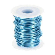 10 Gauge Aluminum Craft Wire 2.5mm 33ft Bendable Metal Wire, Steel Blue