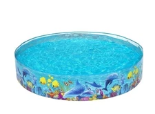 Play Day 8' x 8' Multicolor Round Kiddie Pool