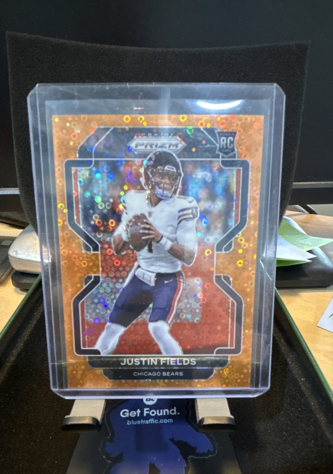 2021 Panini Prizm - Rookie Justin Fields #334 Orange Disco Prizm (RC)