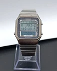 Seiko LCD Dot Matrix Sign Table Japan Feb 1983 Vintage Digital Watch D409-5000