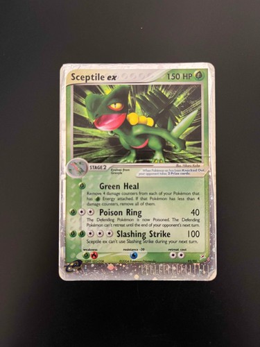 Sceptile ex 93/95 2004 Team Magma VS Team Aqua Ultra Rare Pokemon Card HP/DMG