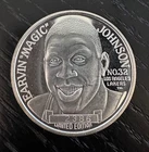 Magic Johnson NBA Record Assists Coin 1 Troy Oz .999 Fine Silver