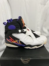 AIR JORDAN 8 RETRO USED SIZE 8 WHITE INFRARED 23 BLACK BRIGHT CONCORD 305381 142
