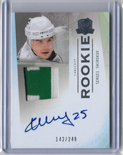 2009-10 UD THE CUP ROOKIE PATCH AUTO /249 SERGEI SHIROKOV #121 VANCOUVER CANUCKS