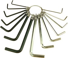 14x Hex Key Allen Alan Allan Set Kit Hardened Steel Metric & Imperial