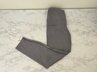 Active Life Running Gym Wear Leggings Ladies Size Small Gray Pull Up Pants J2