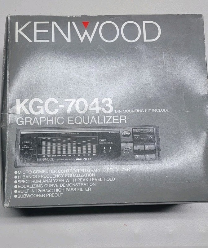 KENWOOD KGC-7043 Automotive Graphic Equalizer EQ Vintage New Old Stock
