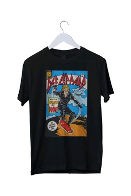 Def Leppard sk8コミックTシャツ XL 80s Def Leppard Comic Natural Graphic Mens Unisex T-Shirt S M L XL 2 3