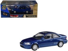 1/64 1999 Honda Civic Coupe Electron Blue Pearl Metallic with Sunroof Paragon