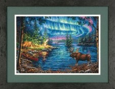 Cross Stitch "Midnight Night" Embroidery Kit. Unprinted  anvas Dimensions