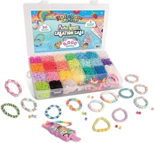 Rainbow Loom 9000 Bands AutoLoom Creation Case with 50 Beads  & 3 Sticker