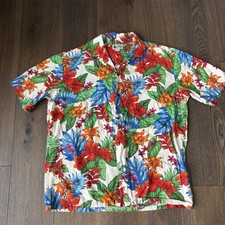 Vintage Aloha Republic Mens XL Hawaiian Camp Button Shirt Made in Hawaii