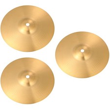 3 Count Percussion Drum Accessoriesl Brass Cymbals Traditional Alloy