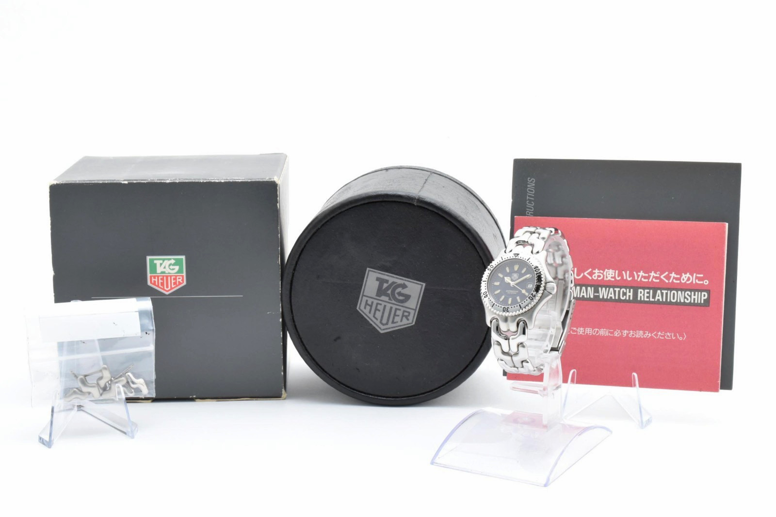 TAG HEUER Sel WG1317-2 Vintage Quartz Navy Women's Watch Navy Dial 28mm Box image 2