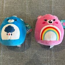 Care Bear Squishmallows 8  Lot Of 2 NWT Cheer Bear  Grumpy Bear
